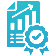 Analytics document with verified success badge